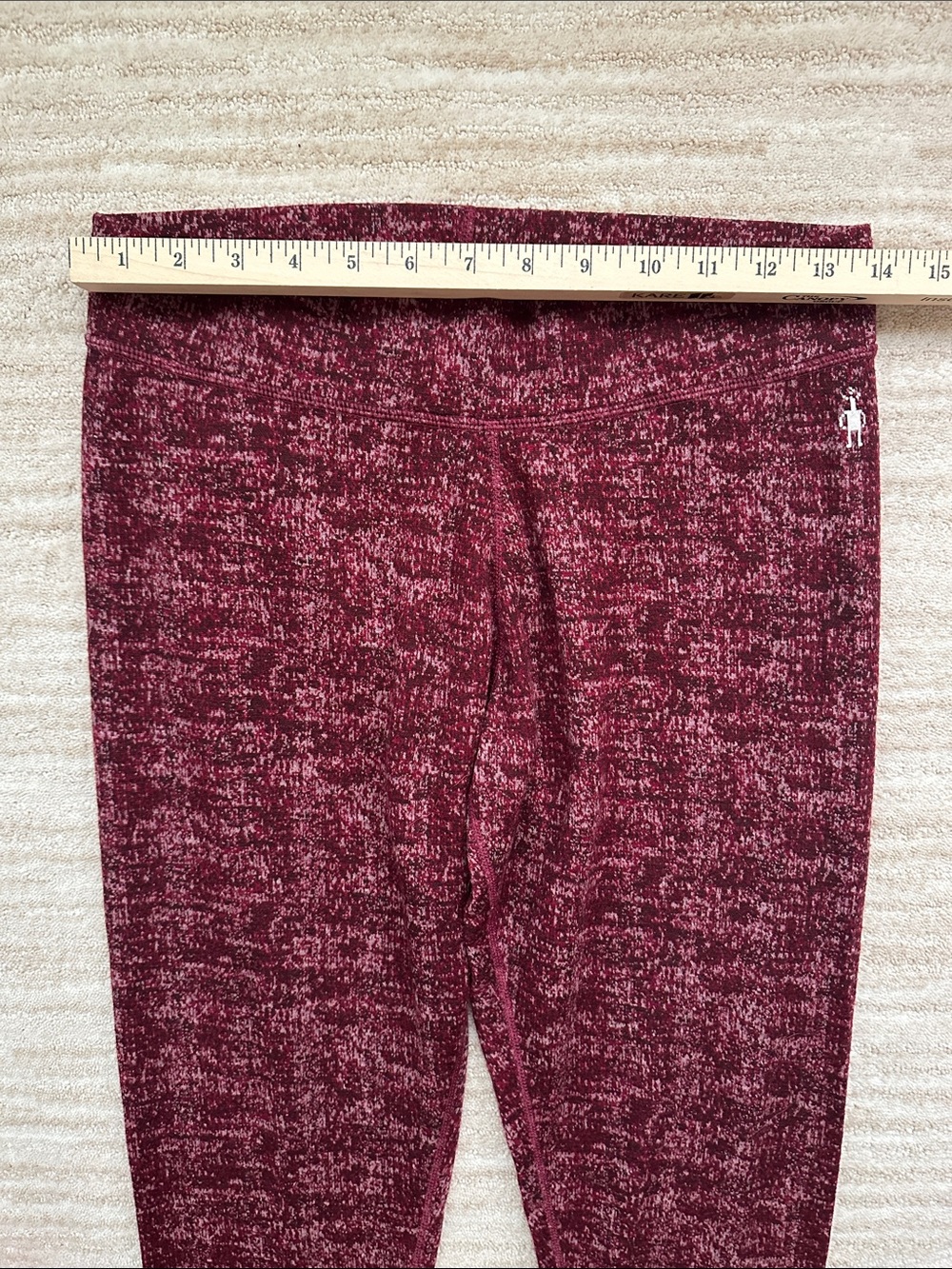 EUC Smartwool Merino 250 Bottom Base layer Merino Wool Fig (Red) Pattern Large - Picture 12 of 15